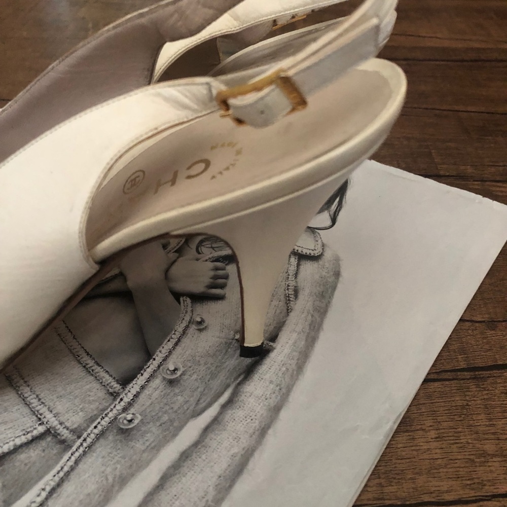 🔥💖Chanel Authentic Leather Slingbacks - Picture 7 of 15